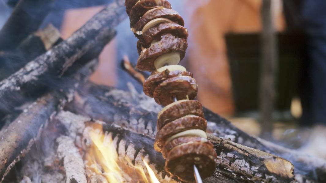 костер шашлык