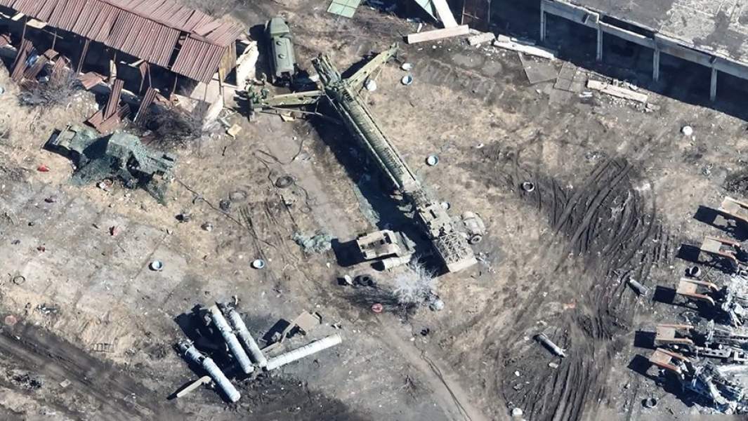 Уничтоженные позиции дивизиона ЗРК С-300 ВФУ