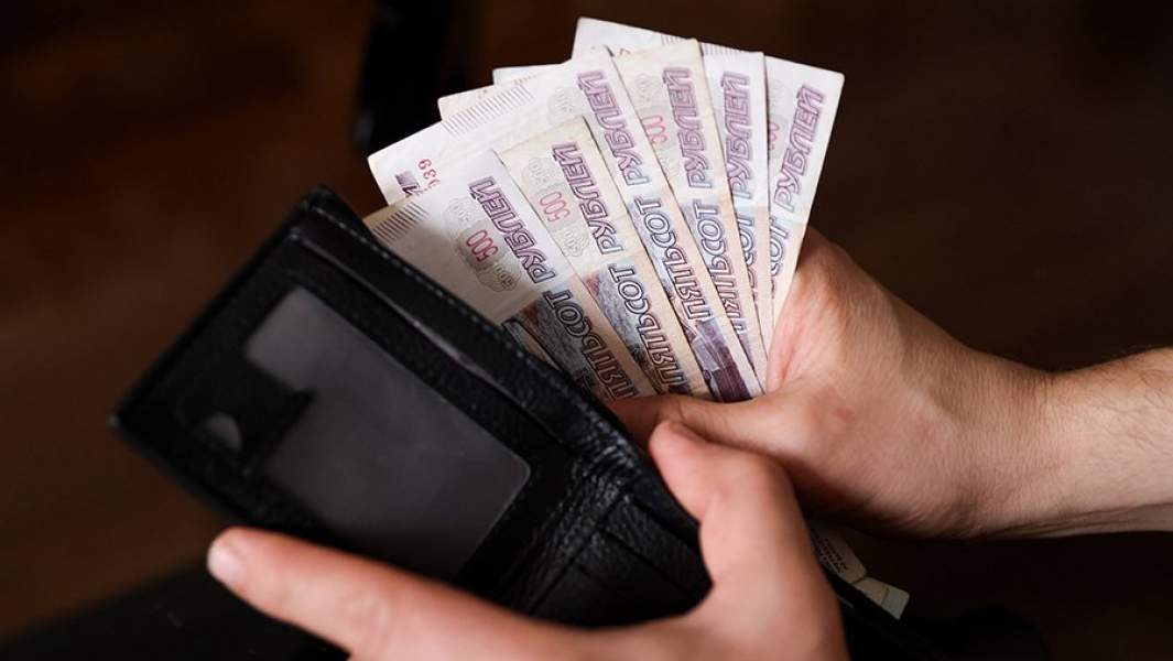 кошелек с деньгами 