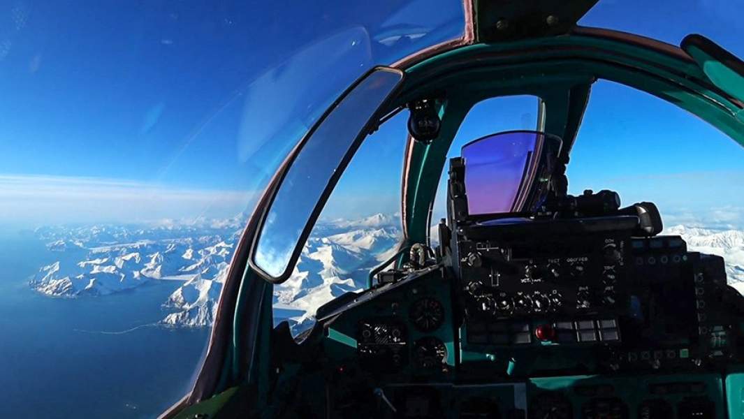 Работа истребителей МиГ-31БМ морской авиации ТОФ