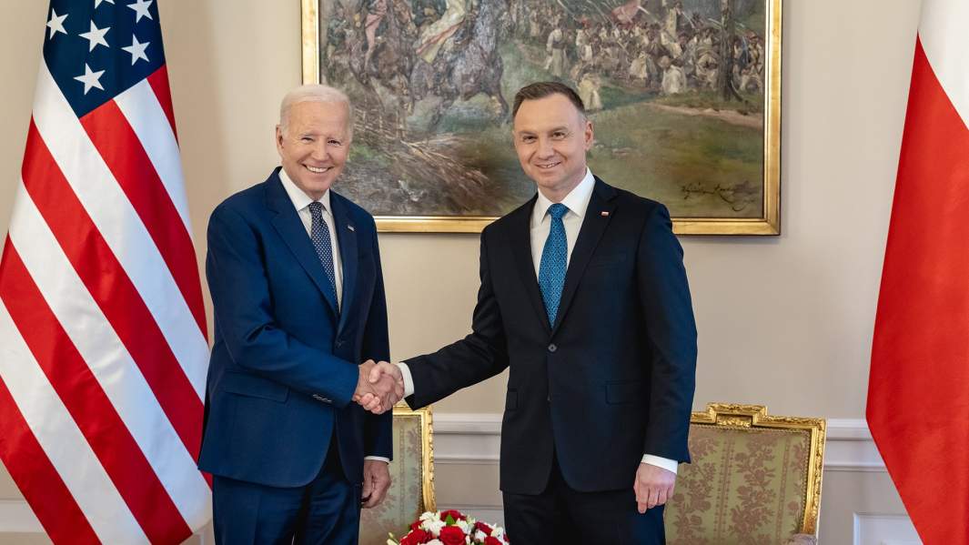 US President Joe Biden and Polish President Andrzej Duda