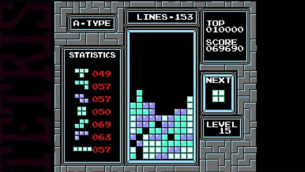 Скриншот из игры Тетрис