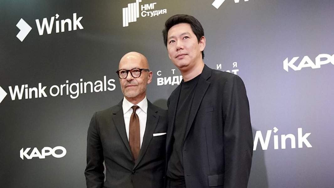 Федор Бондарчук и Евгений Сангаджиев на премьере сериала «Балет»