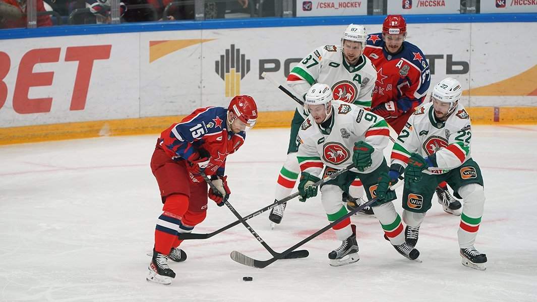 Матч между ХК «ЦСКА» и ХК «Ак Барс»