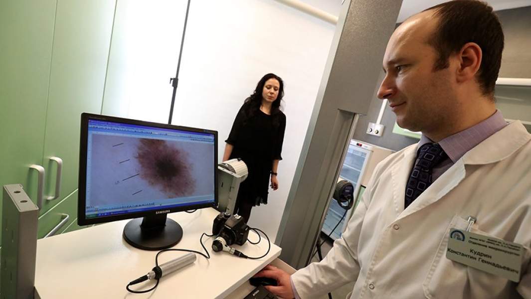 Демонстрация дермаскопии 