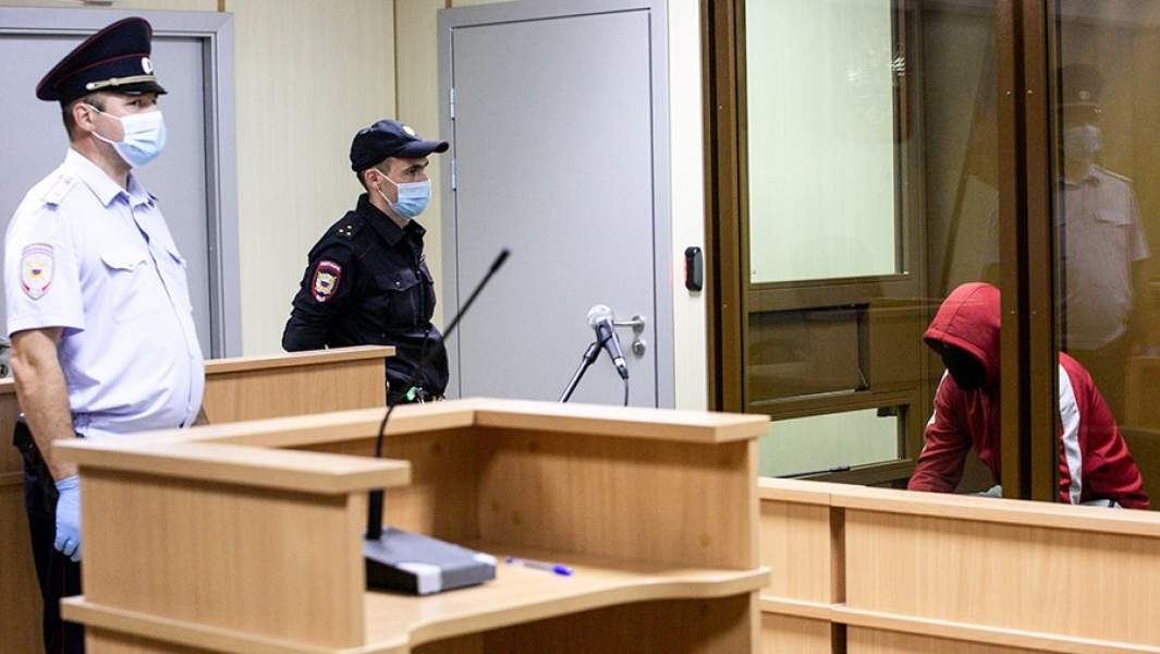 Виталий Бережной, обвиняемый в убийстве Насти Муравьевой на заседании по избрании ему меры пресечения