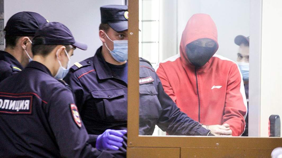 Виталий Бережной, обвиняемый в убийстве Насти Муравьевой на заседании по избрании ему меры пресечения 