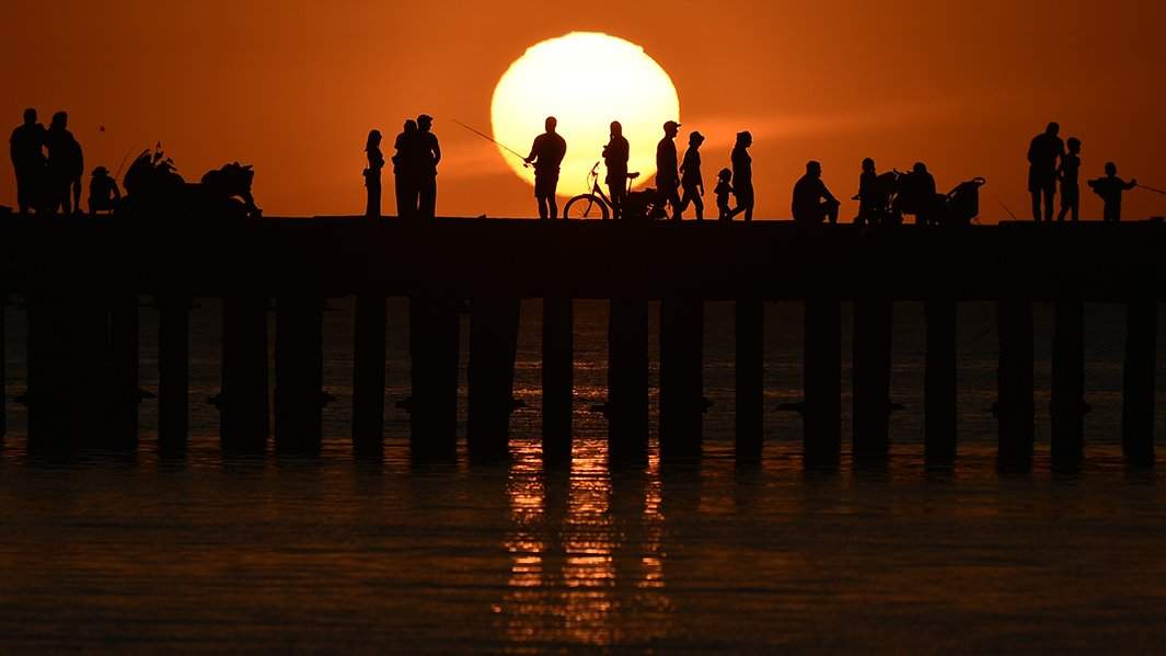 летний закат в Крыму