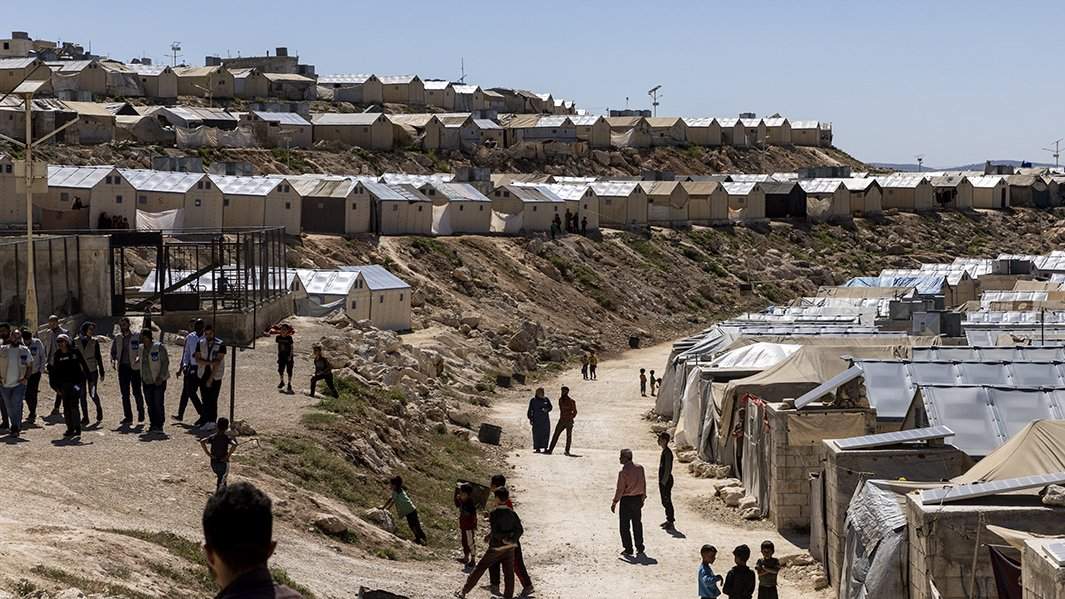 Палаточные лагеря в провинции Идлиб