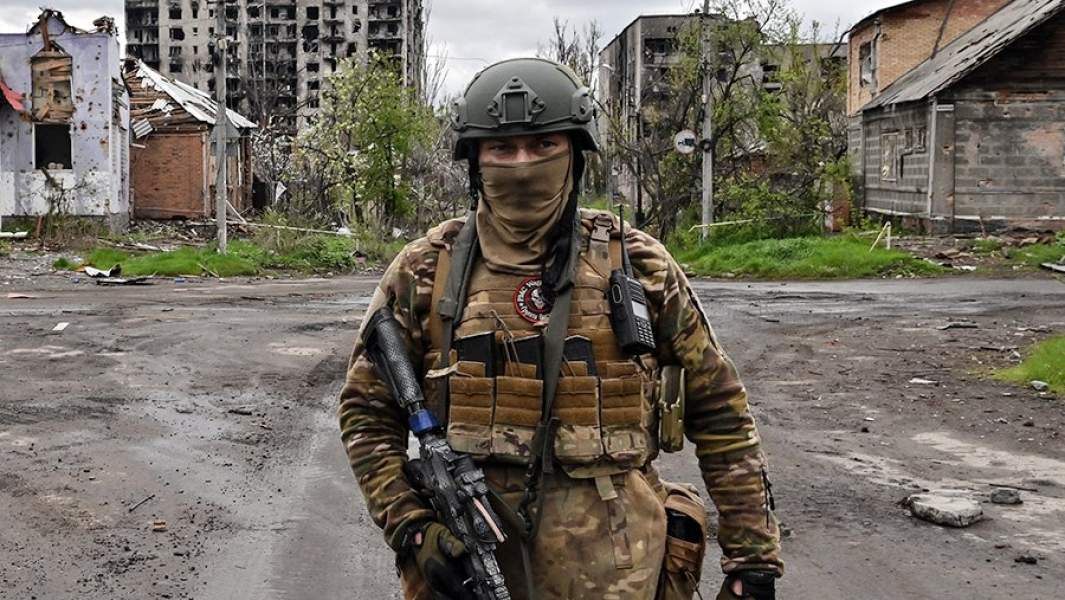 Боец ЧВК «Вагнер» в Артёмовске