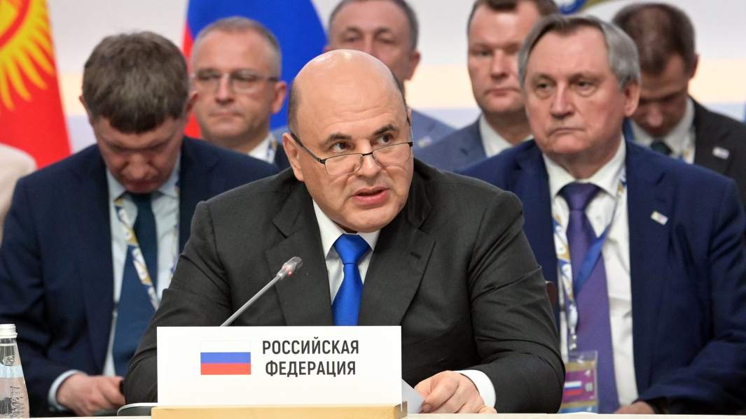 Председатель правительства РФ Михаил Мишустин на заседании Евразийского межправительственного совета в расширенном составе