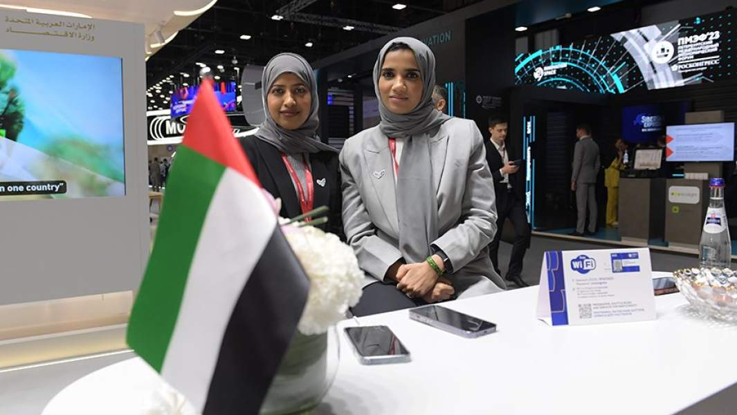 Стенд Объединенных арабских эмиратов (ОАЭ) на ПМЭФ-2023