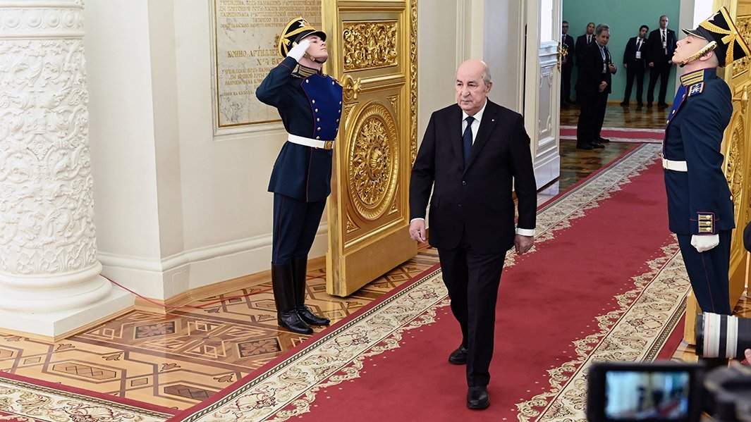 Президент Алжира Абдельмаджид Теббун в Кремле