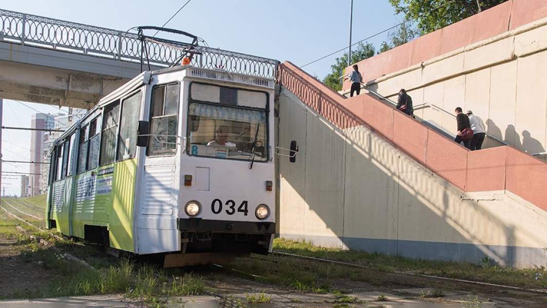 Трамвай на линии