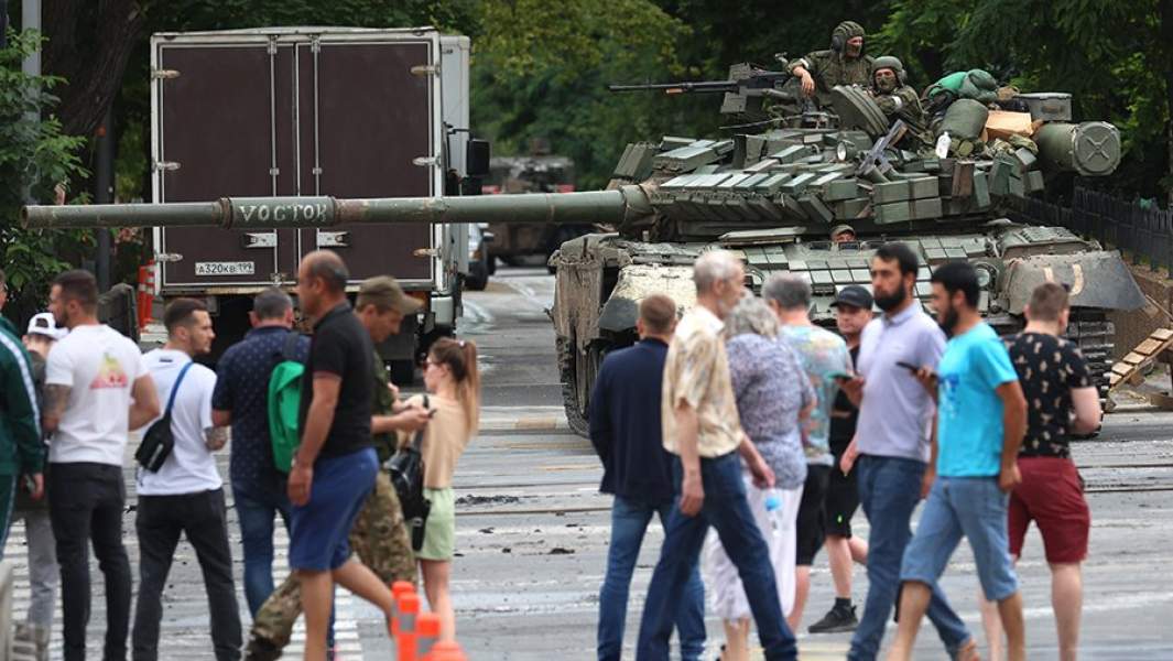 Танк бойцов ЧВК «Вагнер» 