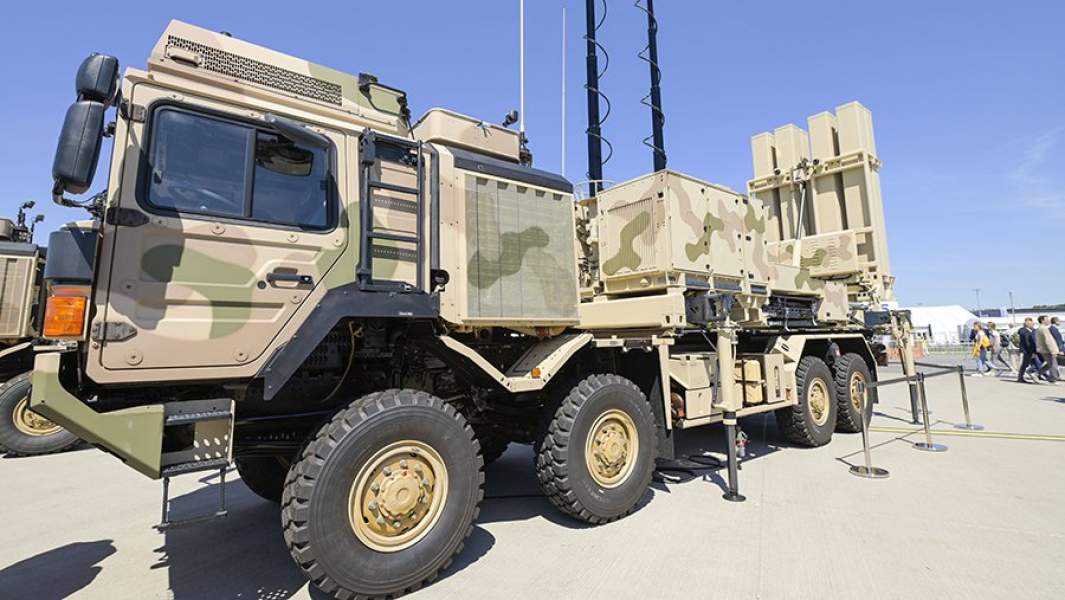 Комплекс ПВО IRIS-T на выставке вооружений в Германии