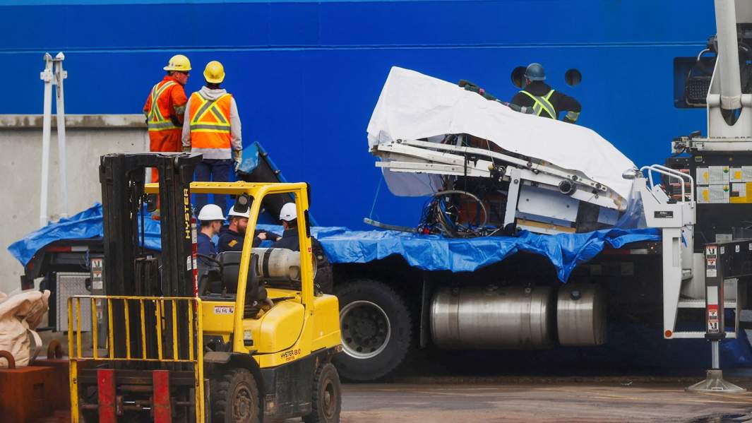 Обломки подводного аппарата «Титан» из экспедиции OceanGate