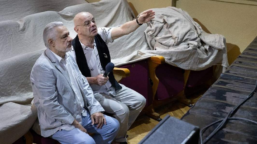 Художественный руководитель театра «Сатирикон» Константин Райкин во время репетиции спектакля «Четыре тирана» по пьесе Карло Гольдони