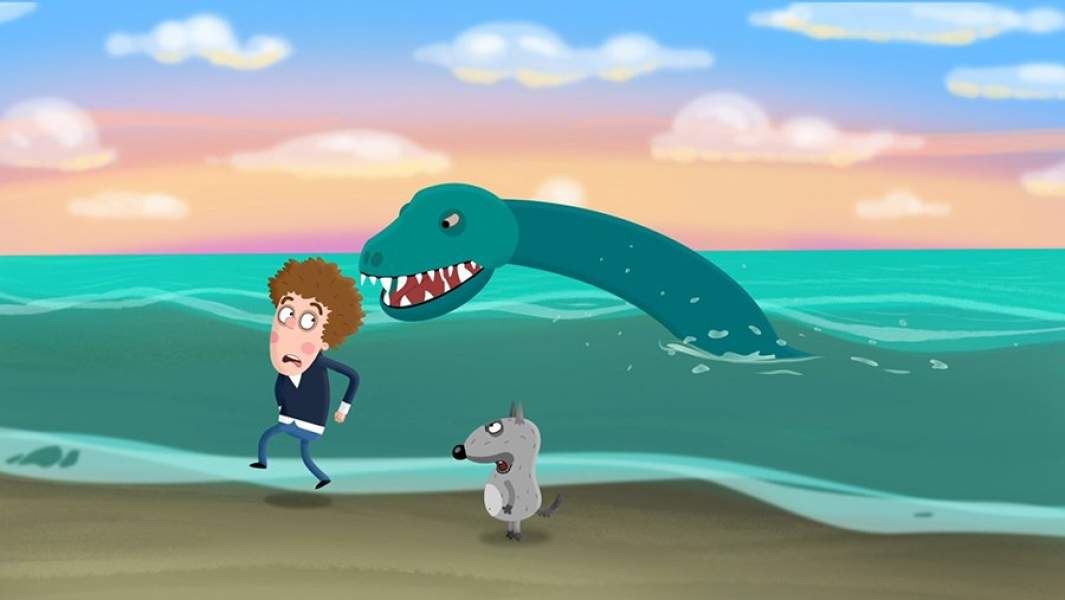 Кадр из мультфильма «Приключения Пети и Волка»