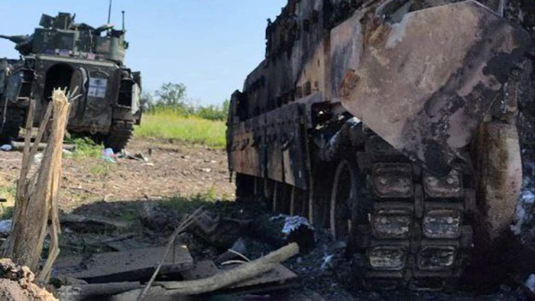 Подбитые БМП M2 Bradley американского производства