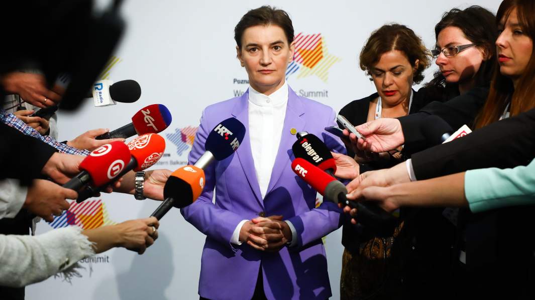 премьер-министр Сербии Ана Брнабич
