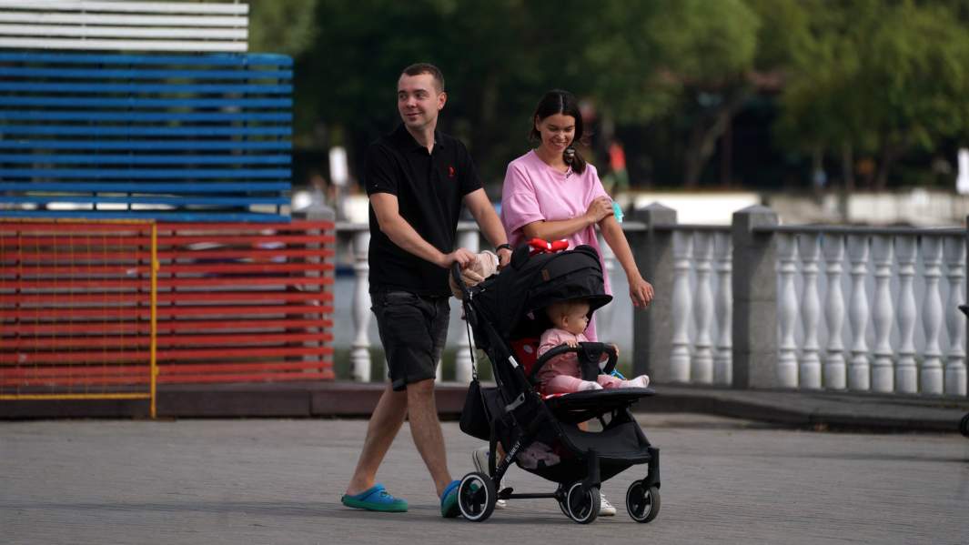 семья с ребенком