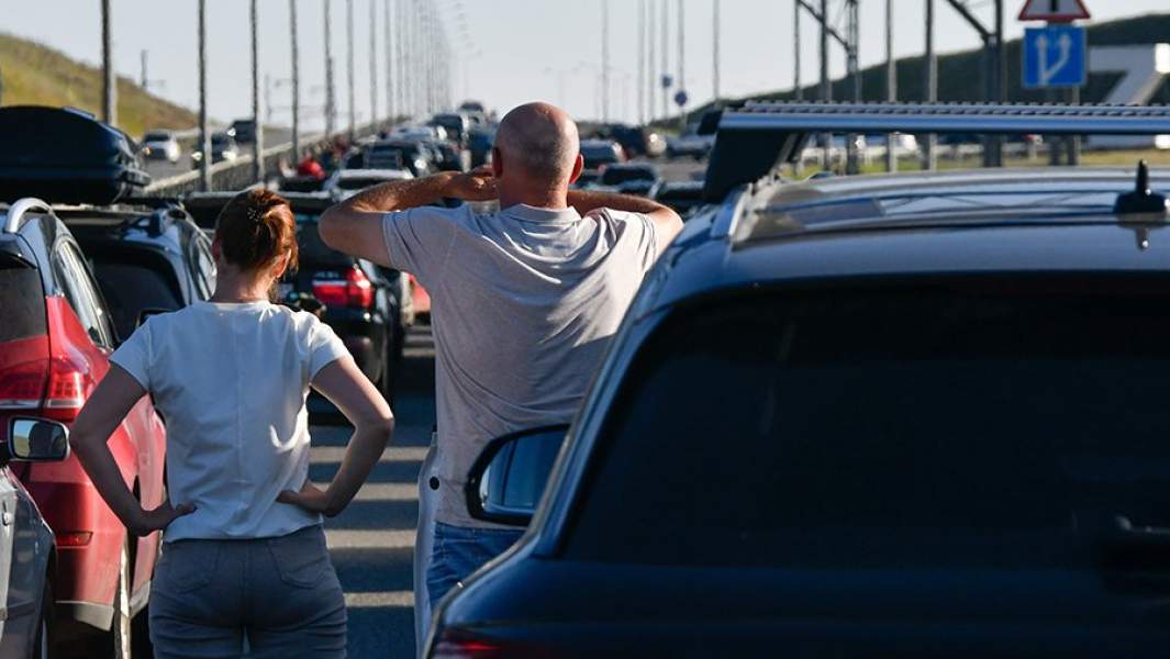 пробка на крымском мосту