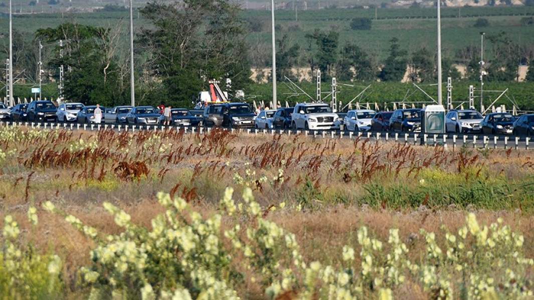 пробка на крымском мосту