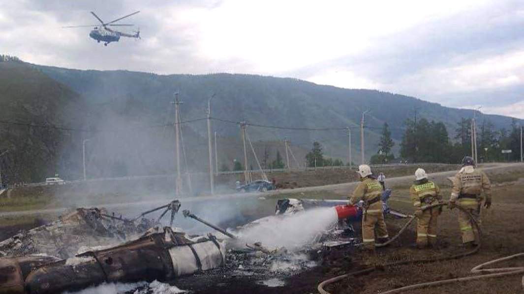 Упавший в Алтайском крае вертолет