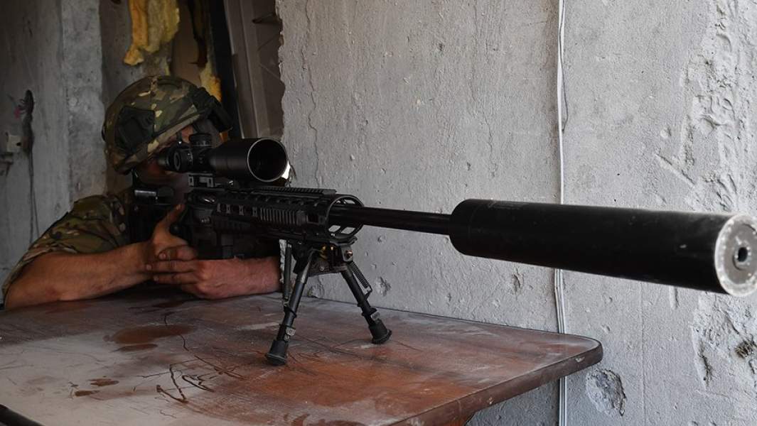 Снайпер ВС РФ на артемовском тактическом направлении