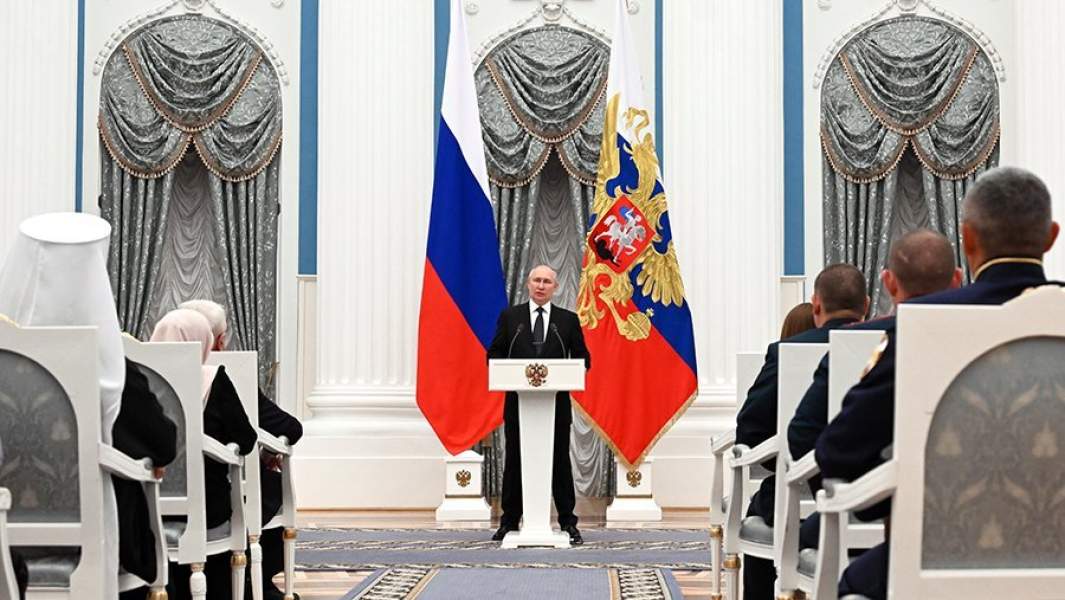 Владимир Путин на церемонии награждения государственными наградами Российской Федерации