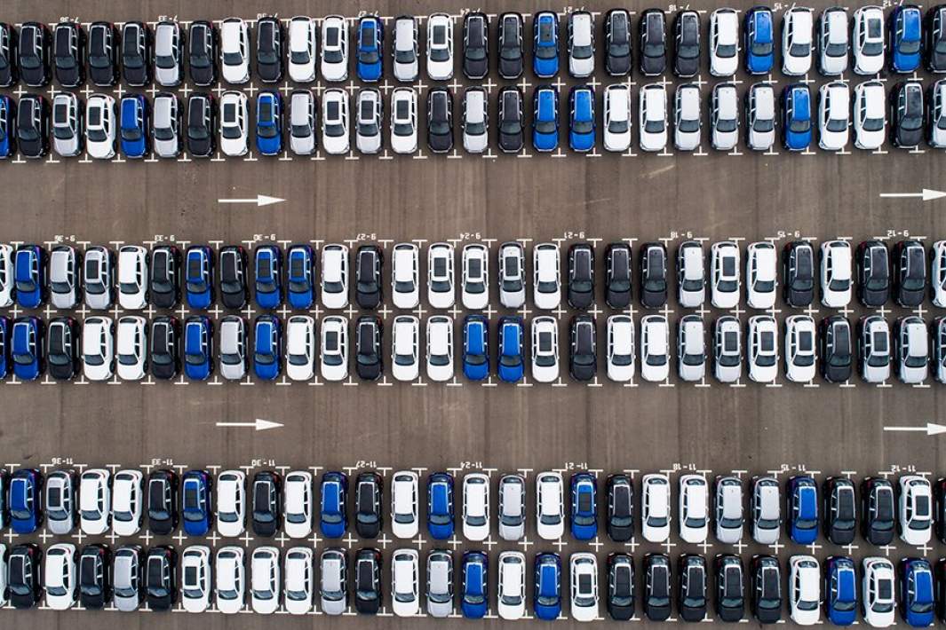 Автомобили, Китай, парковка