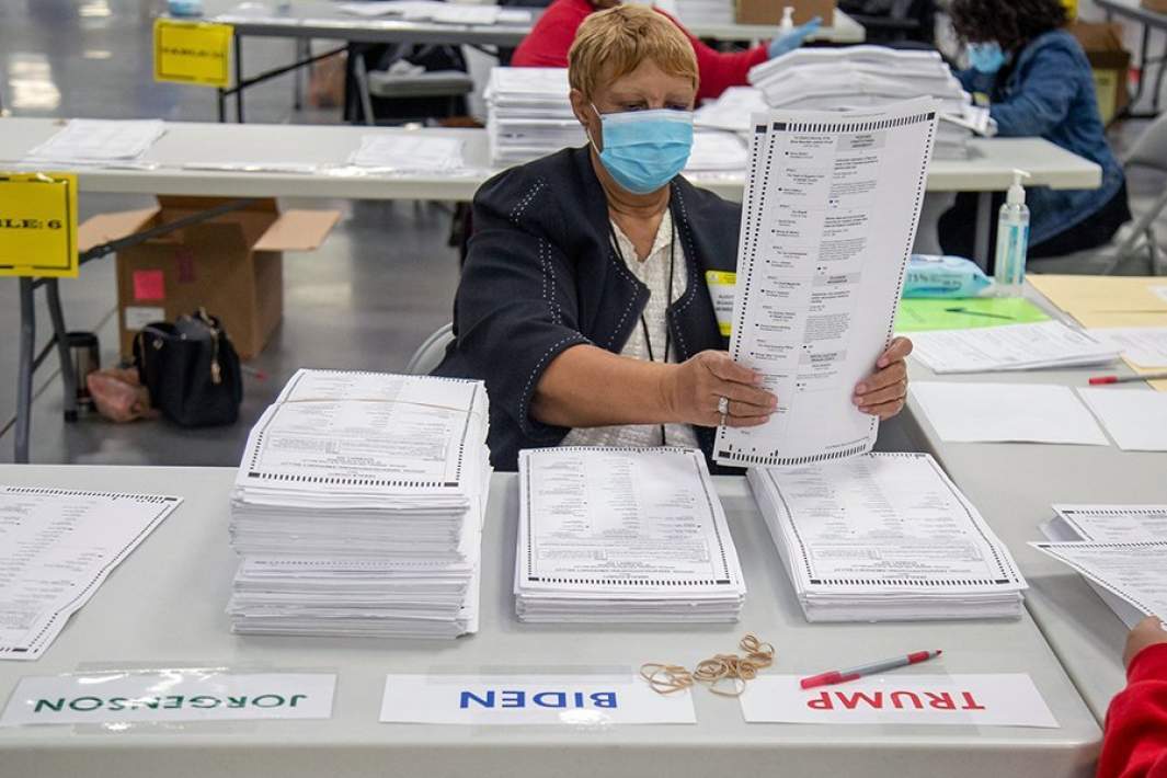 Ручной пересчет голосов на выборах президента США в штате Джорджия, ноябрь 2020 года