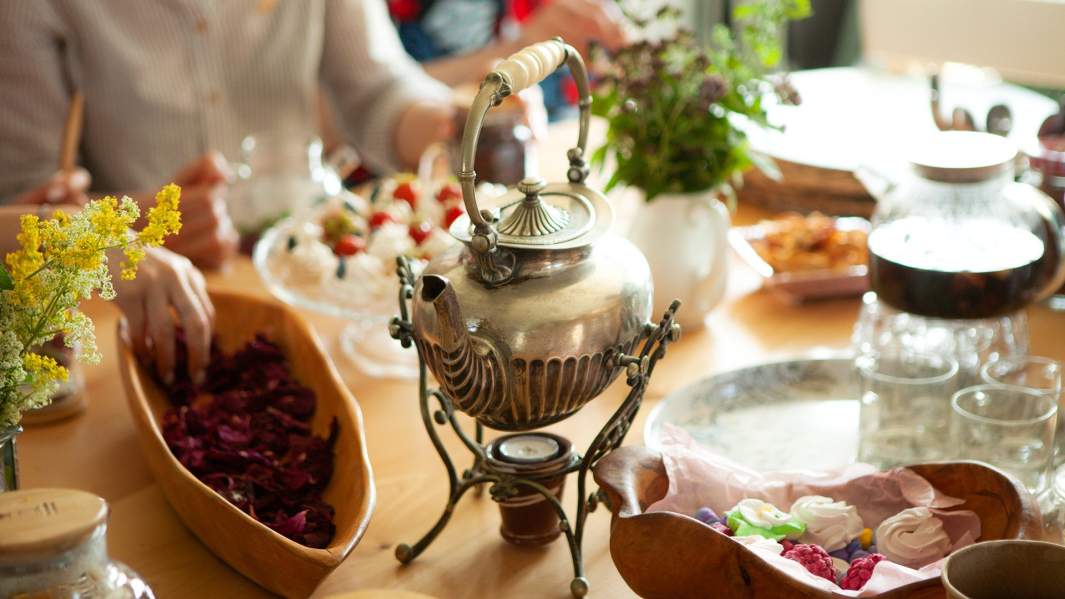 зефир и чай