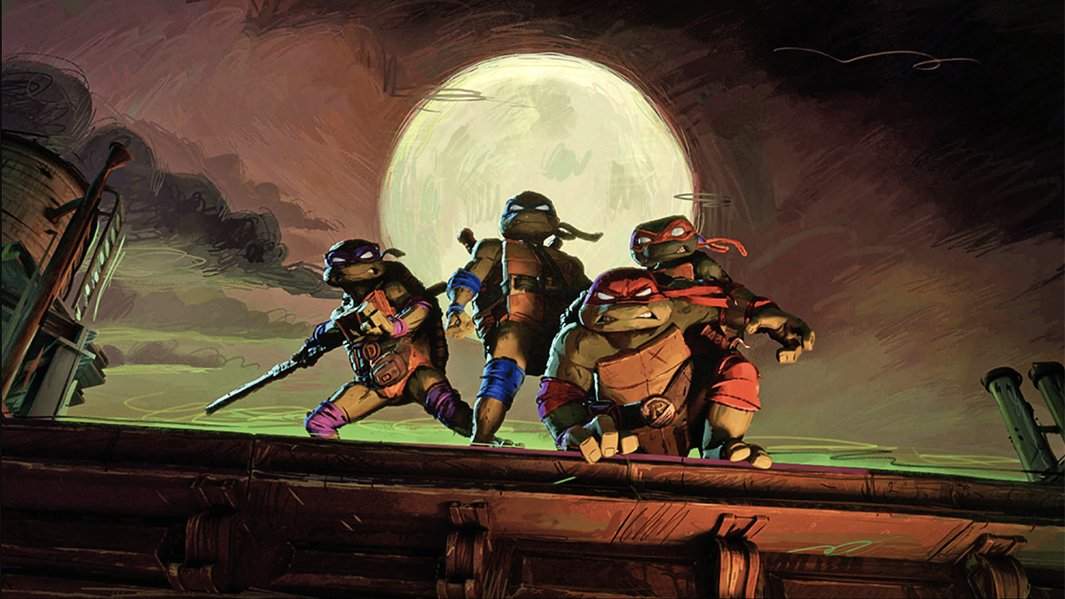 Кадр из мультфильма «Черепашки-ниндзя: Погром мутантов»