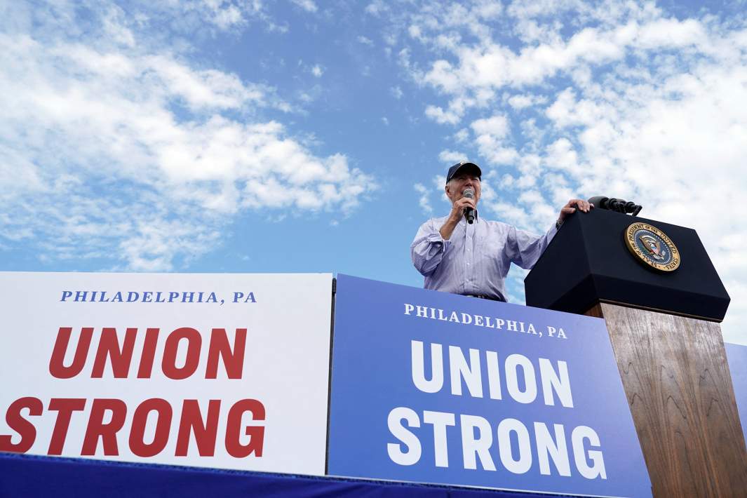 Джо Байден на съезде Американской федерации труда в Филадельфии, 4 сентября 2023 года