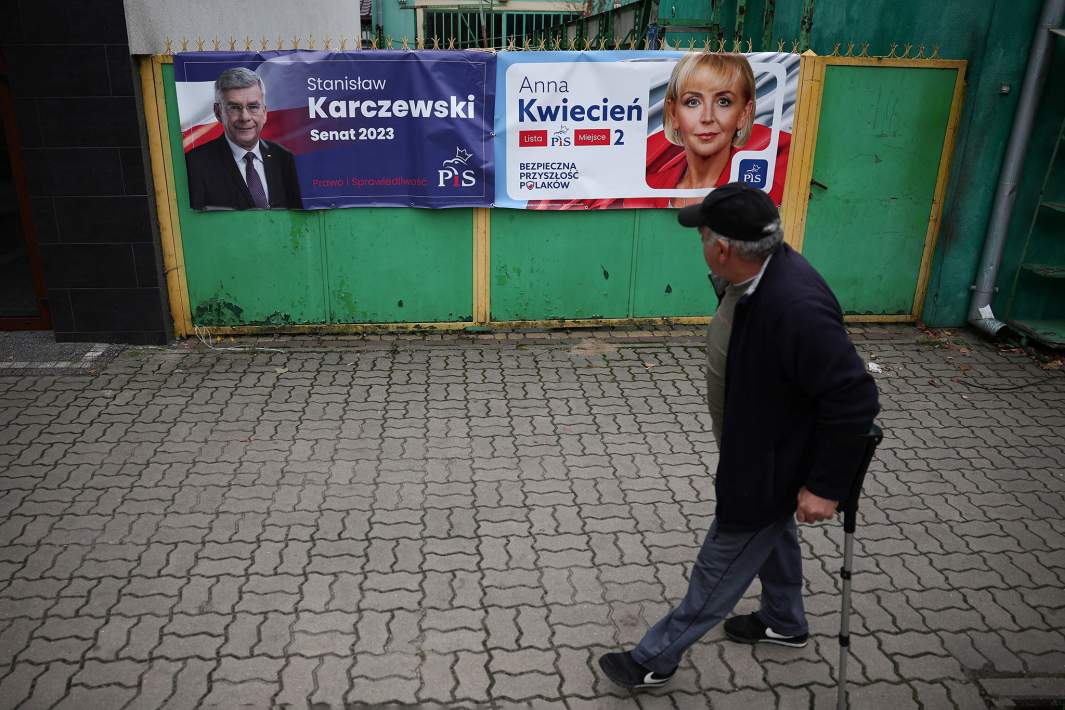 предвыборные плакаты в Польше