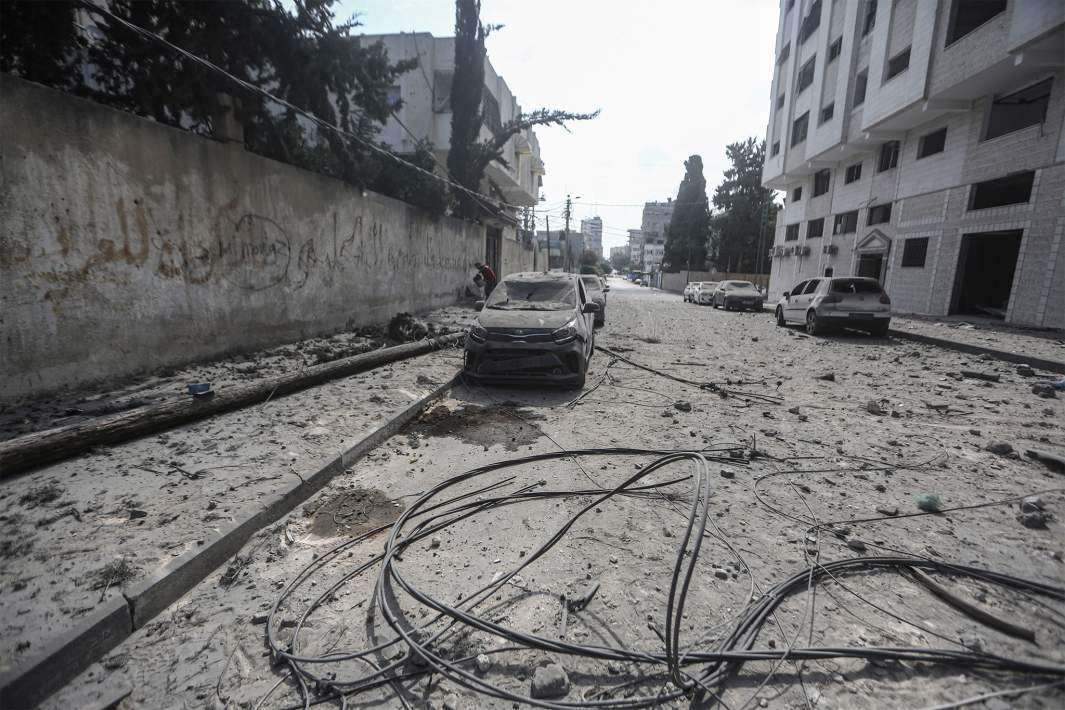 Разрушения в секторе Газа после израильского авиаудара