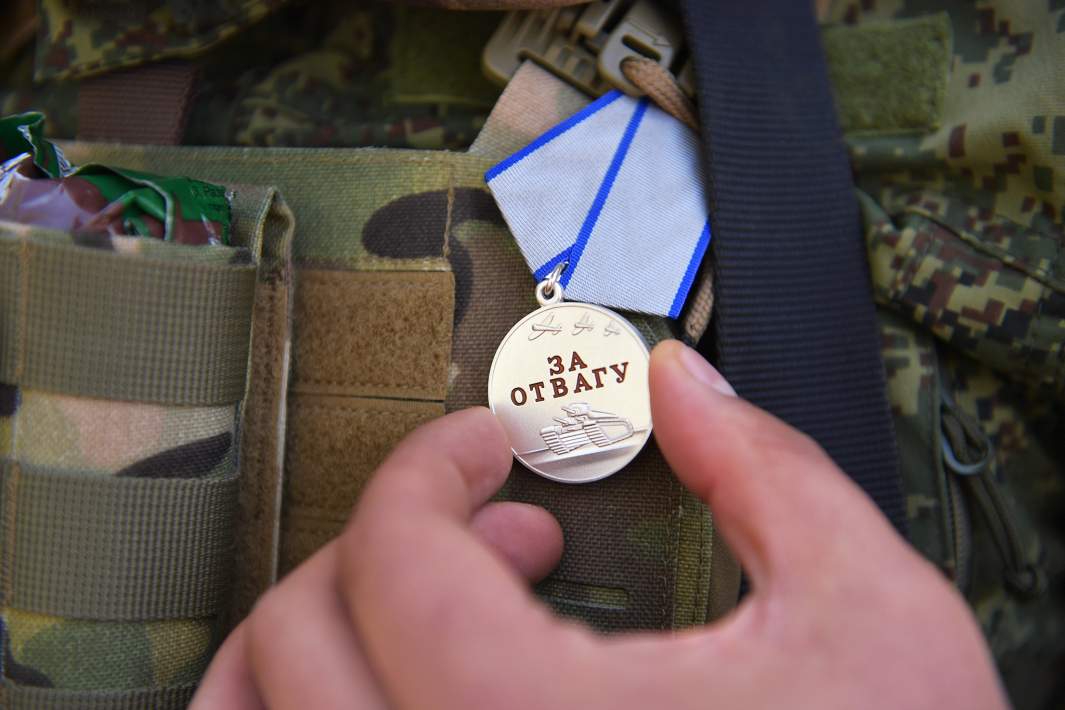 Медаль «За отвагу» одного из военнослужащих РФ в Запорожской области