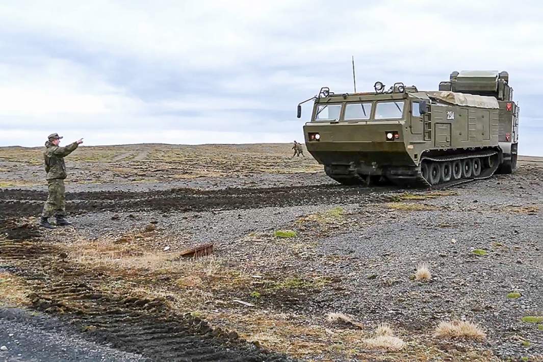 Военная техника на арктическом архипелаге Новая Земля