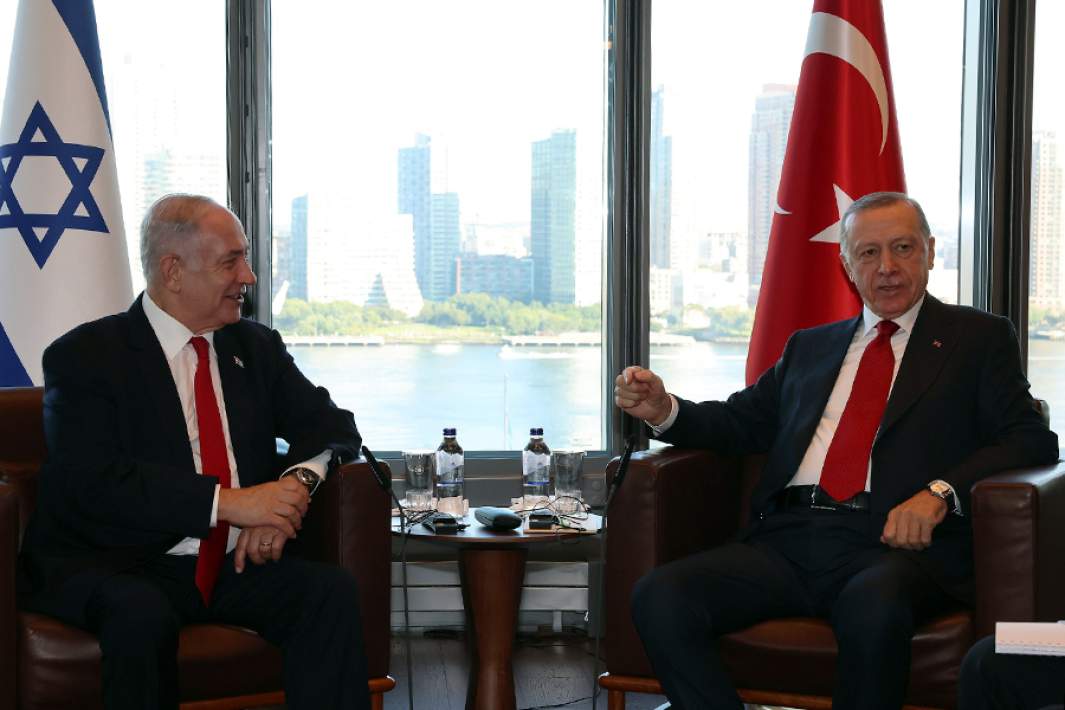 Биньямин Нетаньяху и Реджеп Тайип Эрдоган