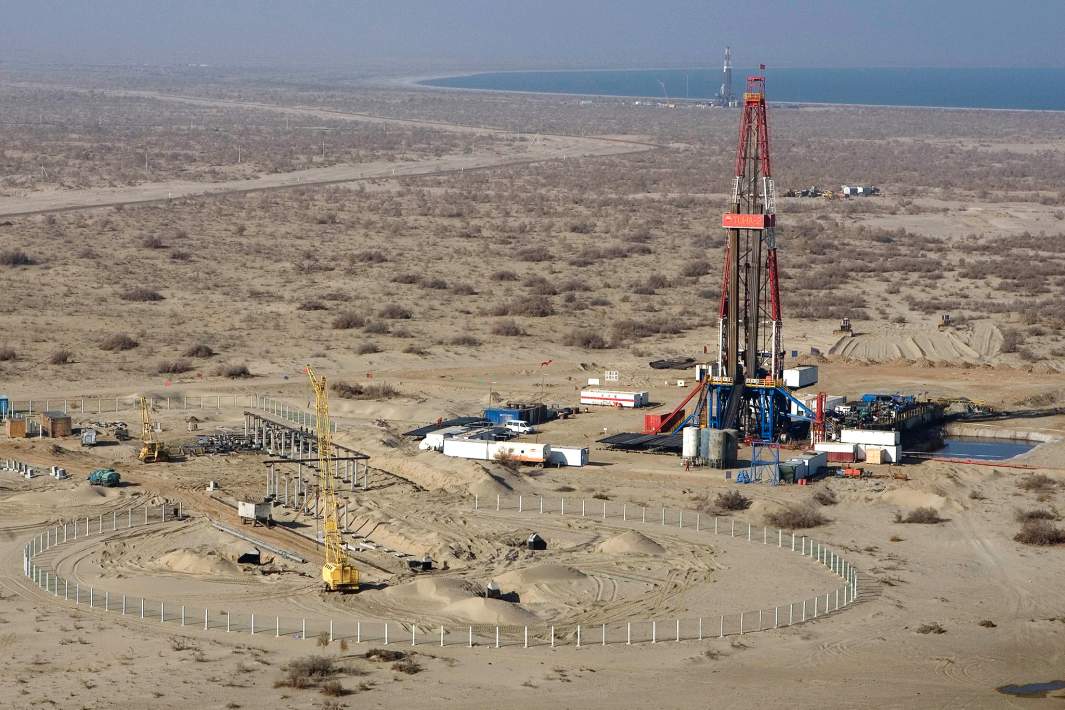 На газовом промысле «Хаузак» в Узбекистане