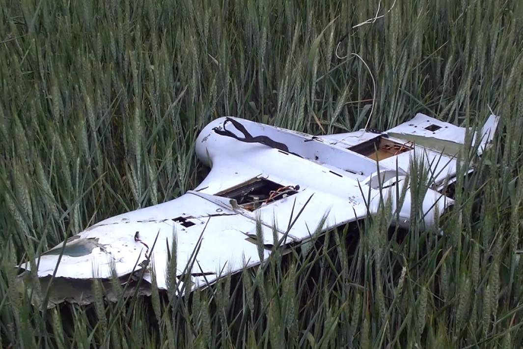 Беспилотный летательный аппарат «Фурия» ВСУ, сбитый российским зенитно-ракетным комплексом «Стрела-10» в ходе специальной военной операции