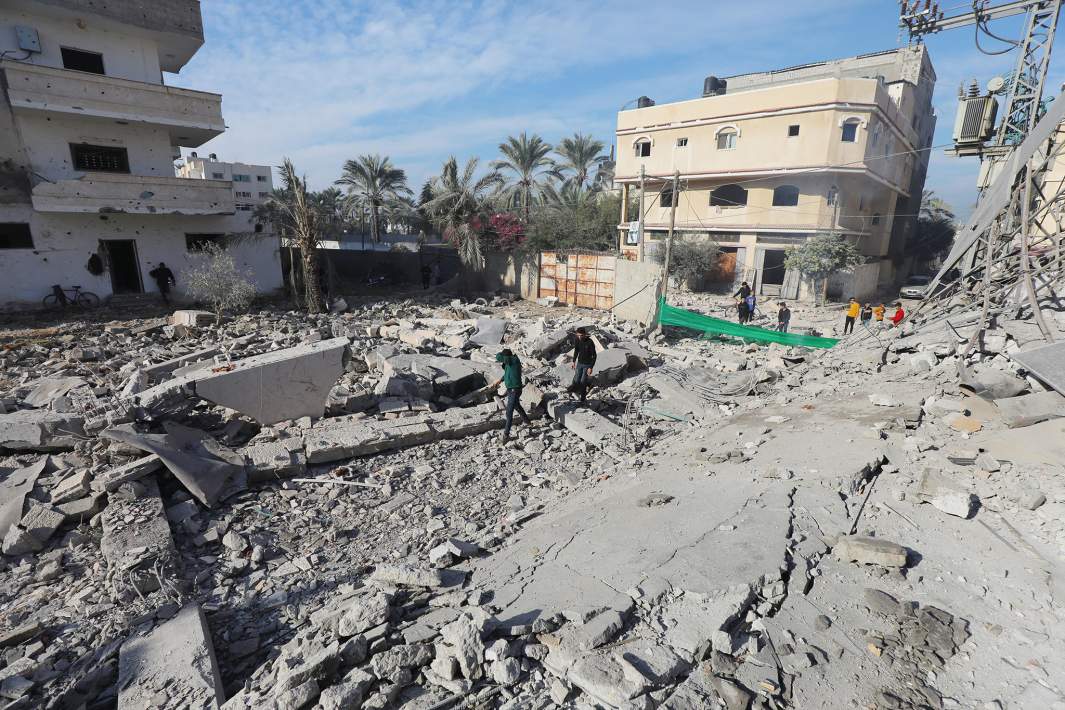 Последствия авиаударов Израиля по сектору Газа