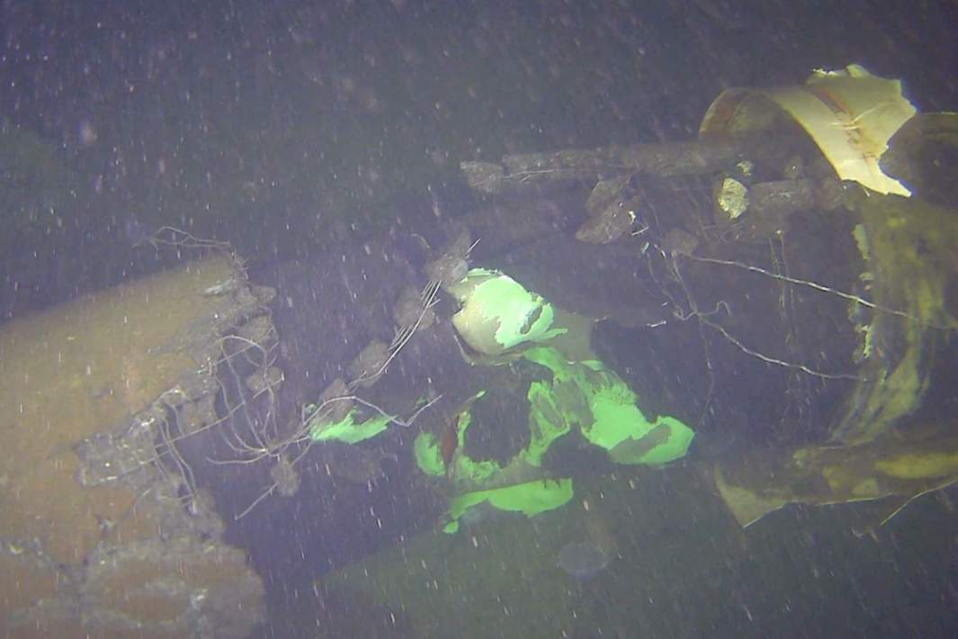 Поврежденный участок газопровода «Балтикконектор»