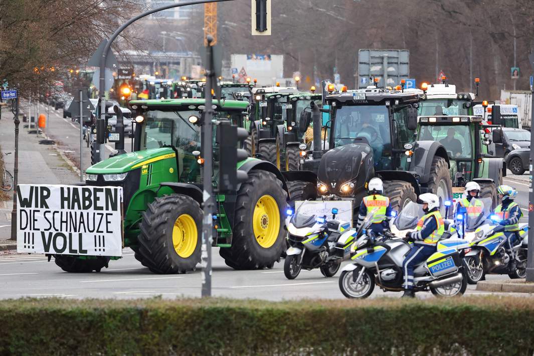 Протесты фермеров в Германии