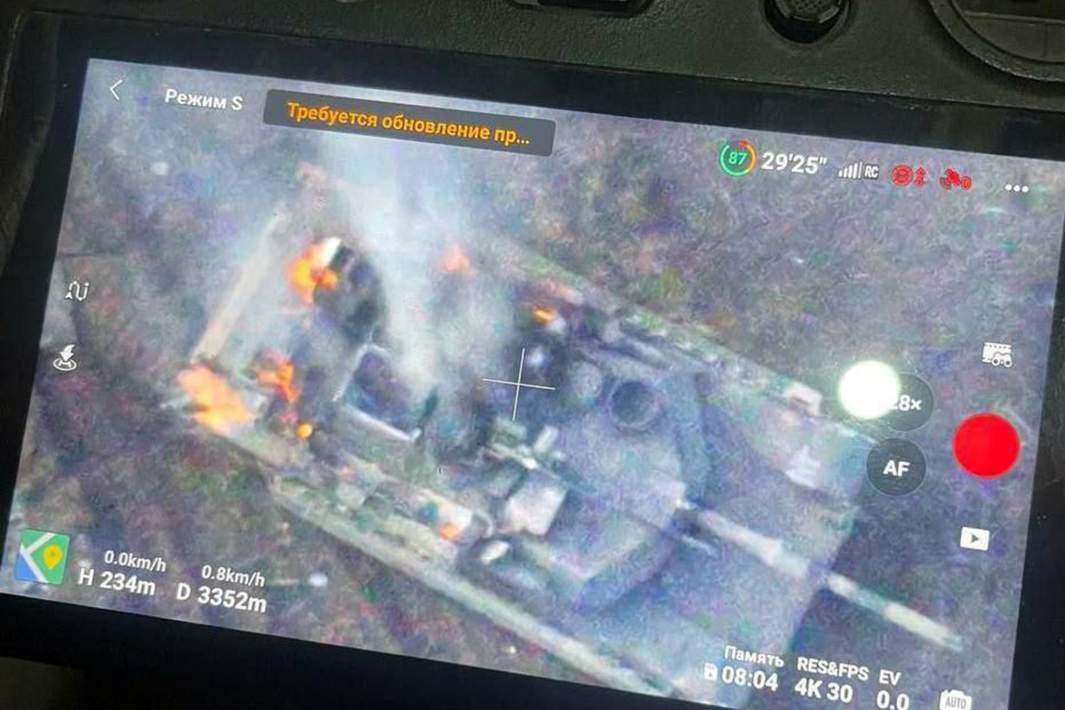 кадры уничтожения первого танка Abrams в зоне СВО