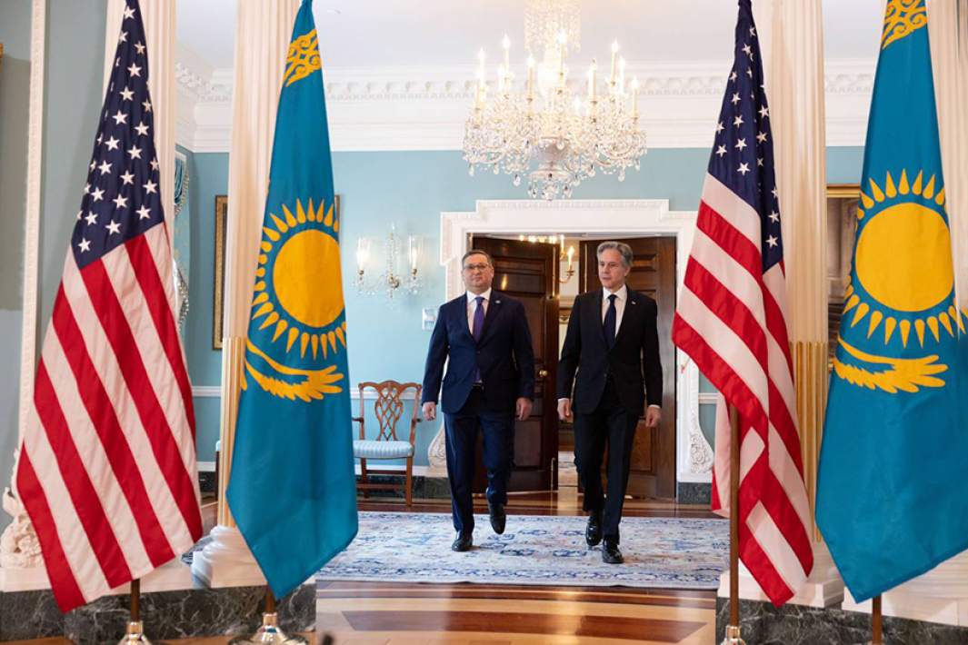 Встреча министра иностранных дел Республики Казахстан Мурата Нуртлеу с госсекретарем США Энтони Блинкеном