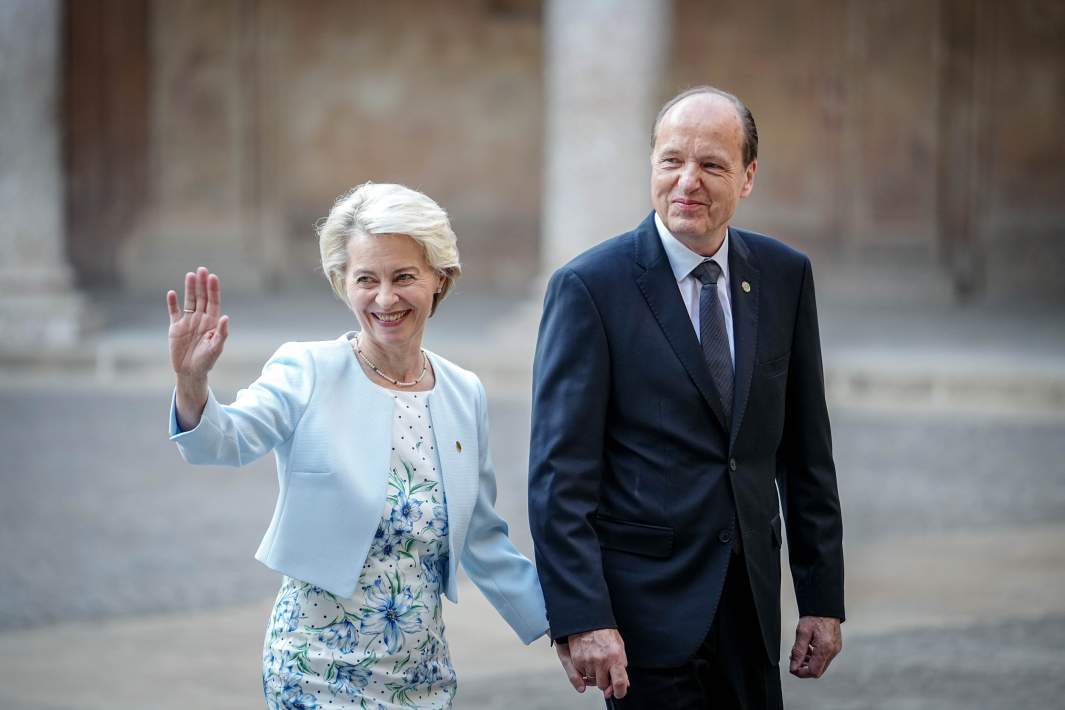 Úrsula von der Leyen con su marido