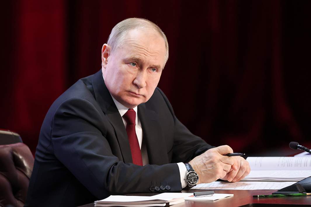 Владимир Путин на ежегодном расширенном заседании коллегии министерства внутренних дел РФ